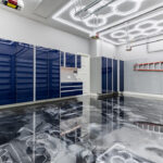 garage wall cabinets picture in an Orange County, CA garage