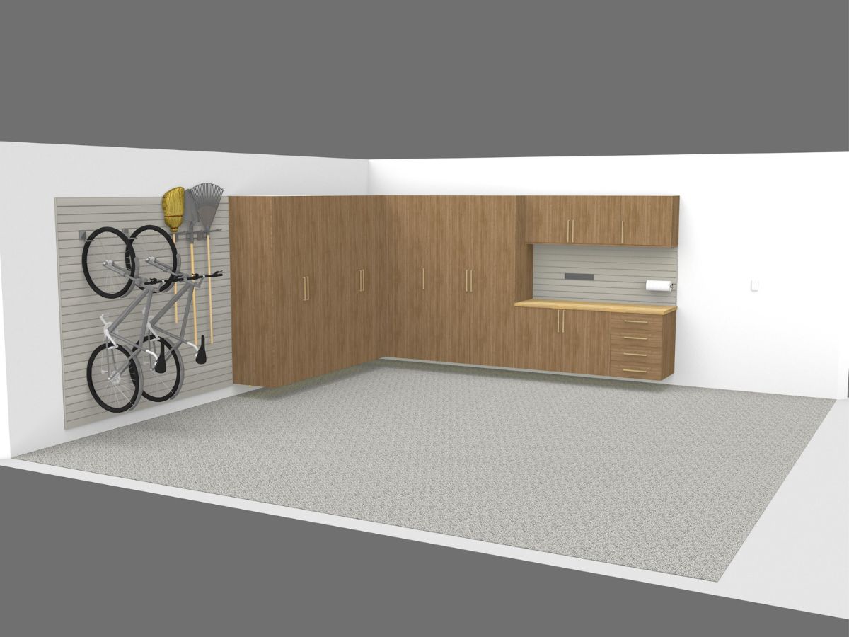 3D garage rendering created during design consultation